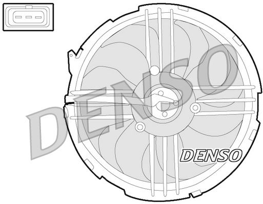 DENSO DER32009 Soğutma Sistemi Fan - VW LUPO I (6X1, 6E1) uyumlu
