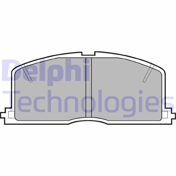 DELPHI LP460 Fren Sistemleri Fren Balatası - TOYOTA STARLET (_P8_) uyumlu