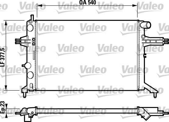 VALEO 732795 Soğutma Sistemi Su Soğutucu & Parçaları - JEEP CHEROKEE (XJ) uyumlu