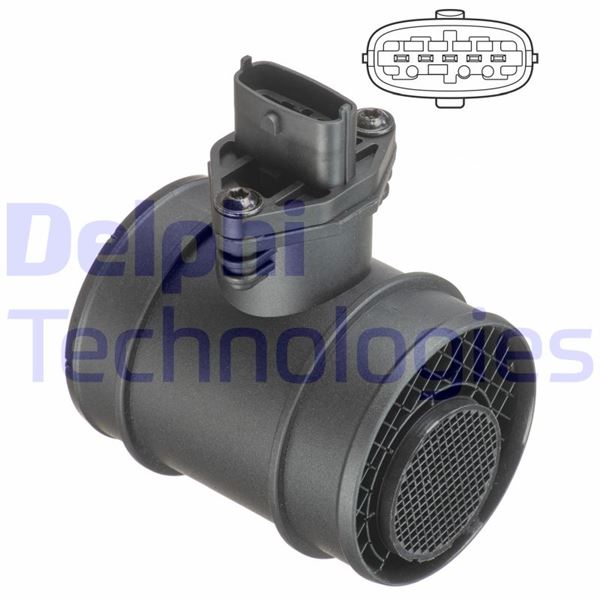 DELPHI AF10621-12B1 Motor Hava Kütle Ölçer (MAF Sensörü) - KIA SPORTAGE II (JE_, KM_) uyumlu