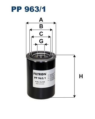 FILTRON PP 963/1 Yakıt Sistemi Yakıt Filtresi - SCANIA R I uyumlu