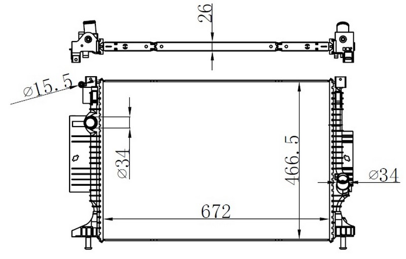 Su Radyatörü - BFR204026 Ürün Görseli
