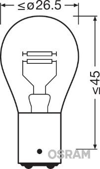ams-OSRAM 7225-2BL Farlar & Aydınlatma Ampuller - FORD MONDEO I Sedan (GBP) uyumlu