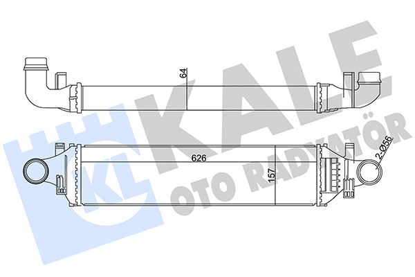 KALE OTO RADYATÖR 352020 Motor Turbo Radyatörü - MERCEDES-BENZ B-SERISI Sports Tourer (W246, W242) uyumlu