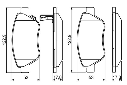 BOSCH 0 986 495 237 Fren Sistemleri Fren Balatası - OPEL CORSA D (S07) uyumlu