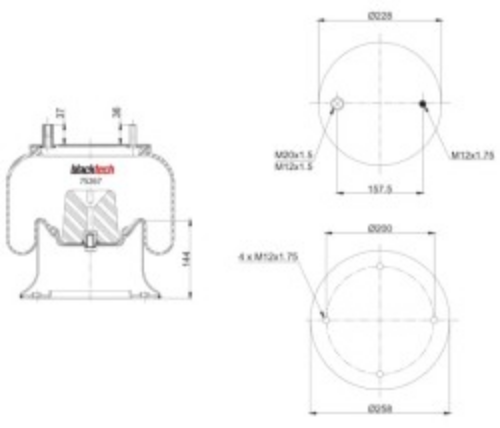 Vibracoustic RML75267C6 Diferansiyel & Aktarma Sistemi Tahrik Parçaları