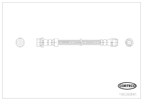 CORTECO 19036841 Fren Sistemleri Fren Hortumları - BMW X5 (E70) uyumlu