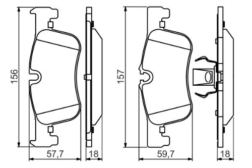 BOSCH 0 986 494 561 Fren Sistemleri Fren Balatası - BMW 1 (F20) uyumlu