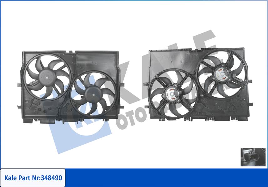KALE OTO RADYATÖR 348490 Soğutma Sistemi Fan - FIAT DUCATO Minibüs/Otobüs (250_) uyumlu