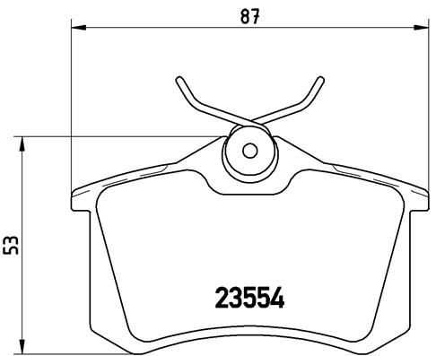 BREMBO P 85 020 Fren Sistemleri Fren Balatası - CITROËN C4 II (NC_) uyumlu