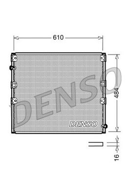DENSO DCN50020 İklimlendirme Sistemi Klima Radyatörü - TOYOTA LAND CRUISER 90 (_J9_) uyumlu