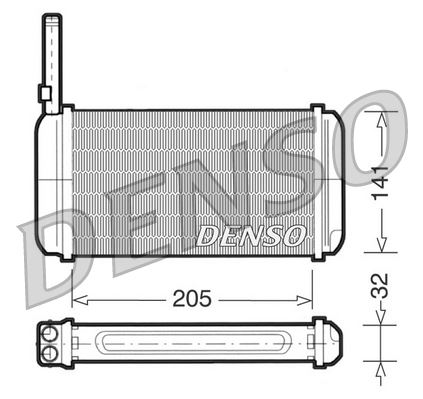DENSO DRR10002 İklimlendirme Sistemi İç Mekan Isı Değiştirici - FORD FIESTA III (GFJ) uyumlu