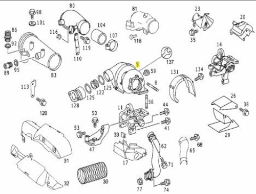 Turboşarj - MERCEDES ORIJINAL - A0090961699 Ürün Görseli