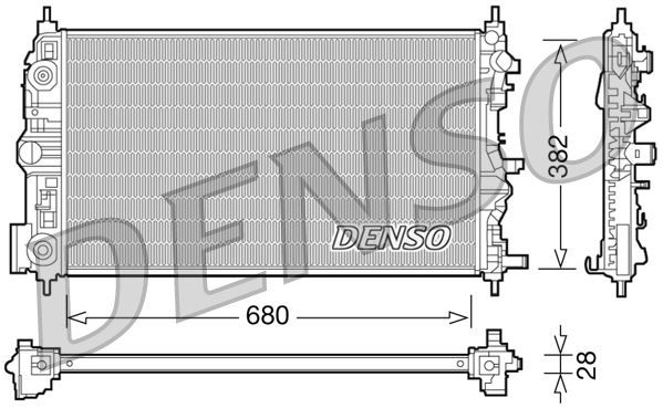 DENSO DRM15006 Soğutma Sistemi Su Soğutucu & Parçaları - CHEVROLET ORLANDO (J309) uyumlu