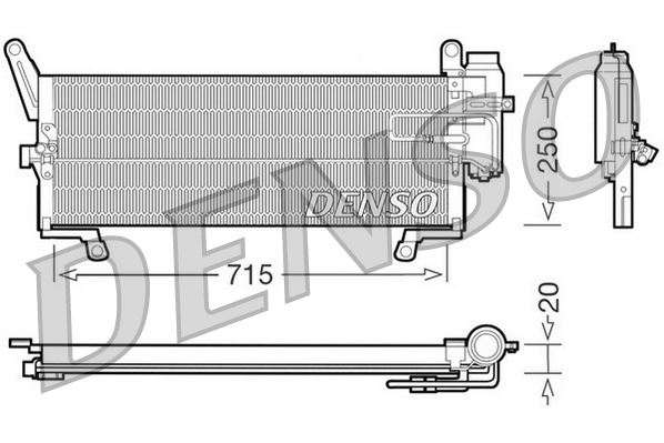 DENSO DCN09090 İklimlendirme Sistemi Klima Radyatörü - FIAT PUNTO (176_) uyumlu