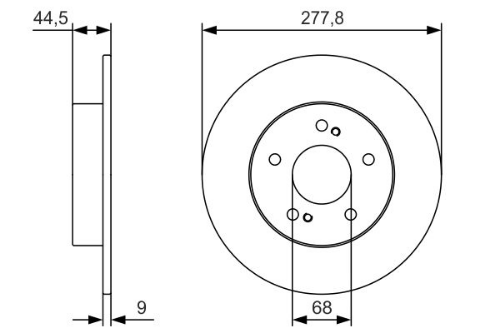 BOSCH 0 986 479 T86 Fren Sistemleri Fren Diski - NISSAN MAXIMA / MAXIMA QX IV (A32) uyumlu