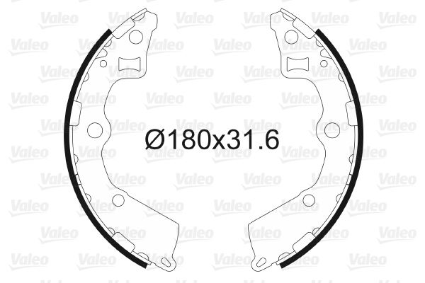 VALEO 564094 Fren Sistemleri Fren Pabucu - KIA PICANTO I (SA) uyumlu