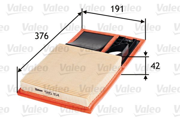 VALEO 585154 Motor Hava Filtresi - SEAT IBIZA IV (6J5, 6P1) uyumlu