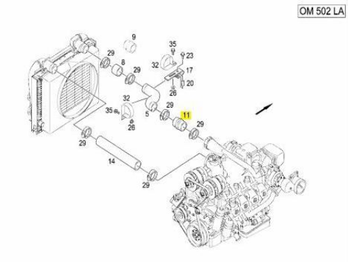 Turbo Hortumu - MERCEDES ORIJINAL - A0029975452 Ürün Görseli
