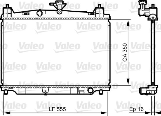 VALEO 735416 Soğutma Sistemi Su Soğutucu & Parçaları - MAZDA 2 (DE_, DH_) uyumlu