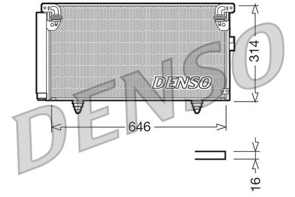 DENSO DCN36001 İklimlendirme Sistemi Klima Radyatörü - SUBARU LEGACY III Station wagon (BH) uyumlu