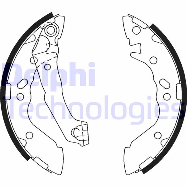 DELPHI LS1891 Fren Sistemleri Fren Pabucu - HYUNDAI ATOS (MX) uyumlu