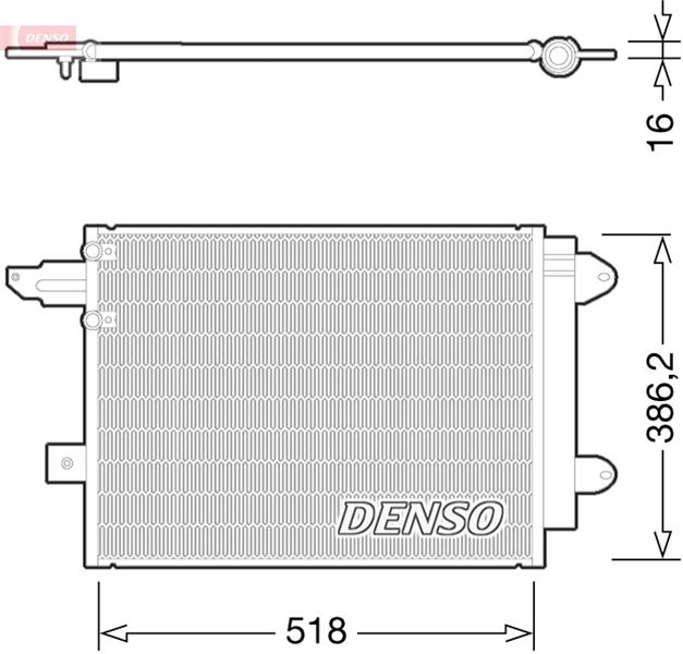 DENSO DCN02005 İklimlendirme Sistemi Klima Radyatörü - AUDI A4 B6 (8E2) uyumlu