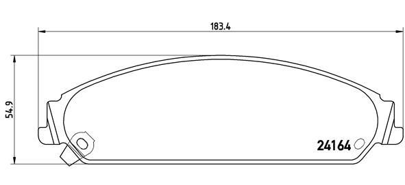 VALEO 670743 Fren Sistemleri Fren Balatası - CHRYSLER 300C (LX, LE) uyumlu