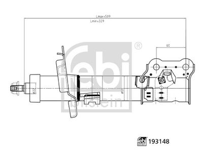 FEBI BILSTEIN 193148 Süspansiyon Sistemi Amortisör - FORD B-MAX (JK) uyumlu