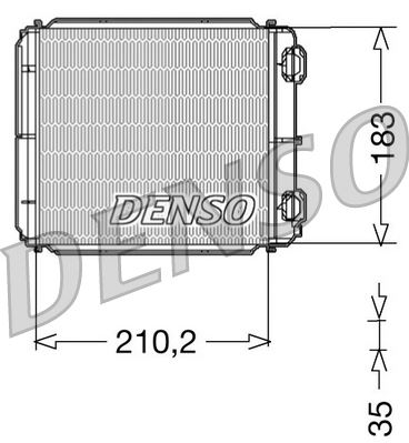 DENSO DRR23018 İklimlendirme Sistemi İç Mekan Isı Değiştirici - RENAULT LAGUNA II (BG0/1_) uyumlu