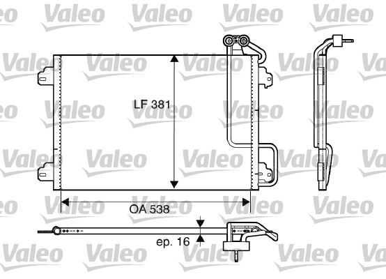 VALEO 817509 İklimlendirme Sistemi Klima Radyatörü - RENAULT MEGANE Scénic (JA0/1_) uyumlu
