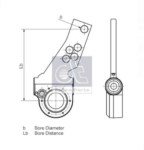 DT Spare Parts 10.23021 Fren Sistemleri Balata Ayar Parçası