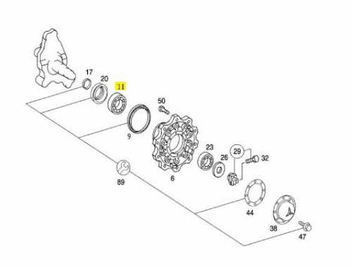 Rulman - MERCEDES ORIJINAL - A0139814205 Ürün Görseli