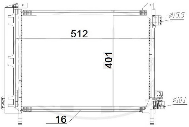 Klima Radyatörü - CNI810016 Ürün Görseli