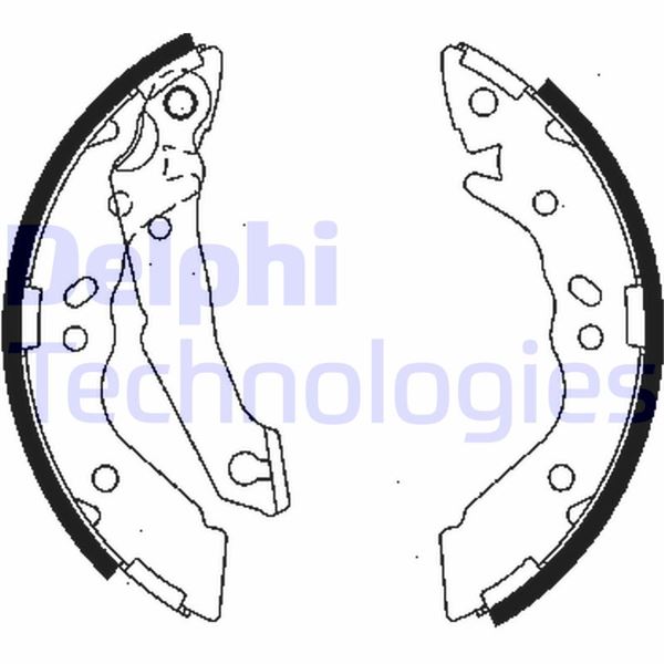 DELPHI LS1836 Fren Sistemleri Fren Pabucu - HYUNDAI ACCENT I (X-3) uyumlu