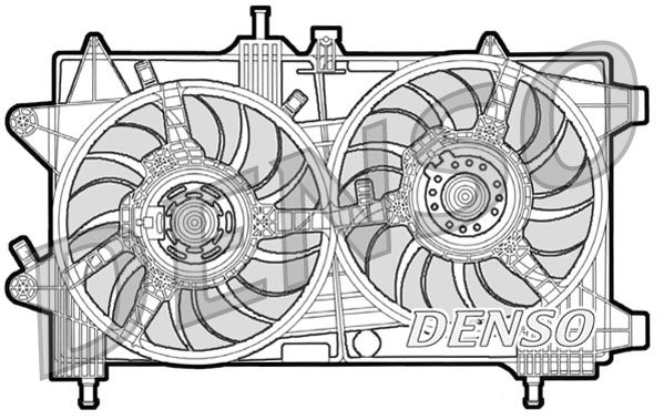 DENSO DER09043 Soğutma Sistemi Fan - FIAT PUNTO (188_) uyumlu