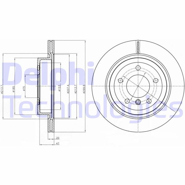 DELPHI BG4223C Fren Sistemleri Fren Diski - BMW Z4 Roadster (E89) uyumlu