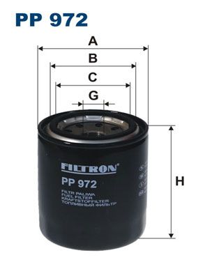 FILTRON PP 972 Yakıt Sistemi Yakıt Filtresi - OPEL MONTEREY B (M98) uyumlu