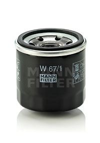 MANN-FILTER W 67/1 Motor Yağ Filtresi - LANDINI MISTRAL uyumlu