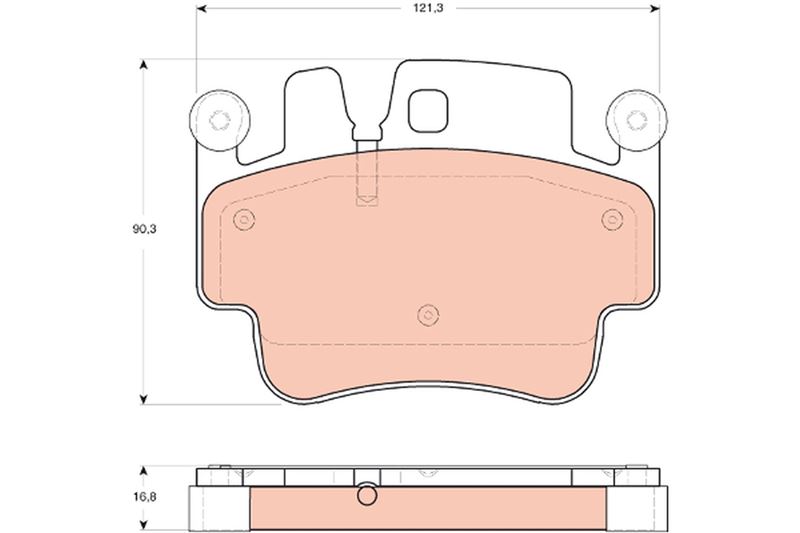 TRW GDB1742 Fren Sistemleri Fren Balatası - PORSCHE BOXSTER Spyder (987) uyumlu
