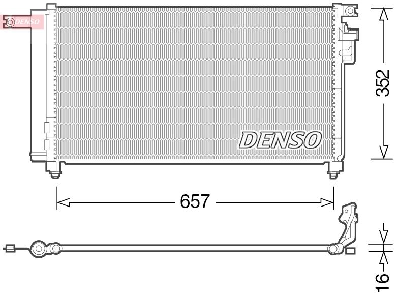 DENSO DCN43001 İklimlendirme Sistemi Klima Radyatörü - KIA RIO II (JB) uyumlu