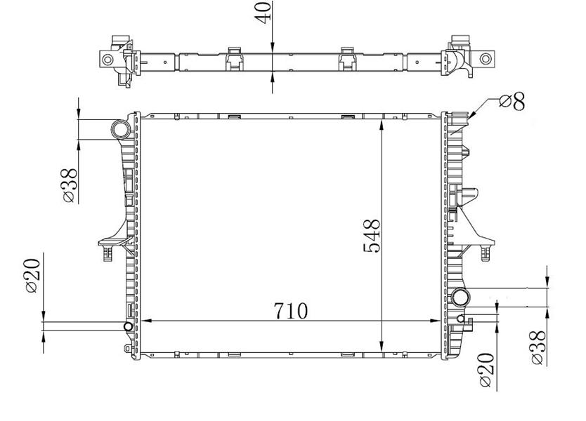 Su Radyatörü - BAU047040 Ürün Görseli