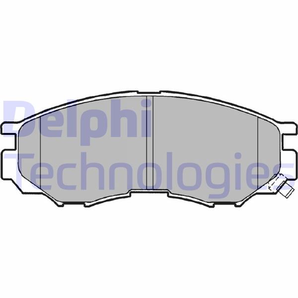 DELPHI LP1010 Fren Sistemleri Fren Balatası - MITSUBISHI COLT III (C5_A) uyumlu