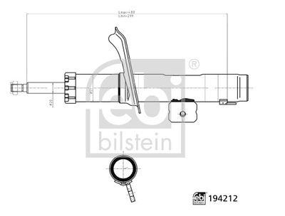 FEBI BILSTEIN 194212 Süspansiyon Sistemi Amortisör - CITROËN ZX (N2) uyumlu