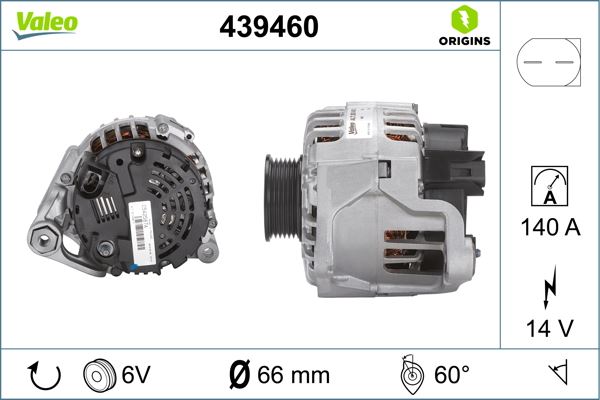 VALEO 439460 Elektrik Sistemi Alternatör - AUDI ALLROAD C5 (4BH) uyumlu
