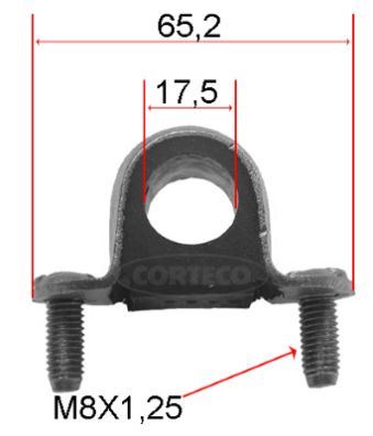 CORTECO 80000017 Süspansiyon Sistemi Stabilizatör - FIAT UNO (146_, 158_) uyumlu