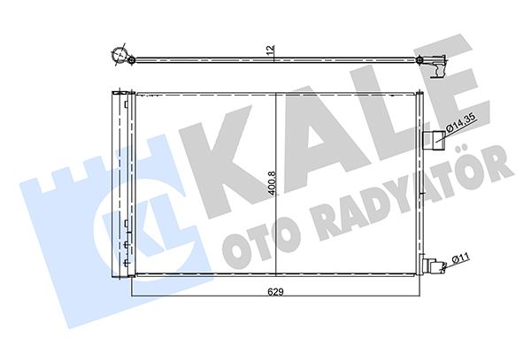 KALE OTO RADYATÖR 358740 İklimlendirme Sistemi Klima Radyatörü - JAGUAR XE (X760) uyumlu
