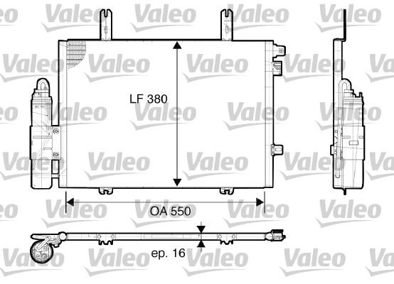 VALEO 817662 İklimlendirme Sistemi Klima Radyatörü - RENAULT KANGOO (KC0/1_) uyumlu
