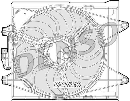 DENSO DER09052 Soğutma Sistemi Fan - FIAT PANDA (312_, 319_) uyumlu