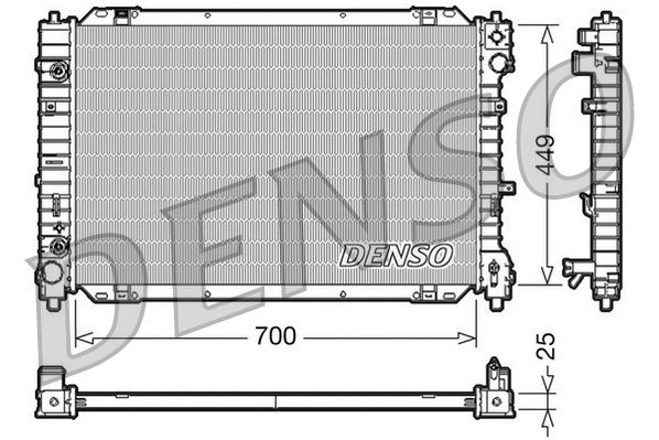 DENSO DRM10089 Soğutma Sistemi Su Soğutucu & Parçaları - MAZDA TRIBUTE (EP) uyumlu